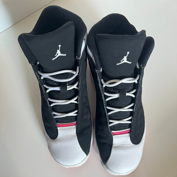 Nike Air Jordan 13 Retro Black/Hyper Pink - White Woman's size 8 - Picture 11 of 15
